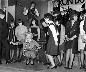 Youth Clubs Prints: Lady Mavis Pilkington, wife of Sir Harry Pilkington seen here doing the twist at a youth