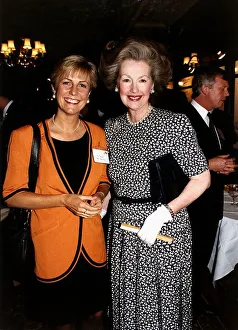 Lady Raine Spencer Step Mother To The Princess Of WalesWith TV Presenter Jill Dando