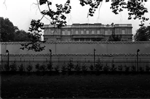 Lancaster House London view from the Mall showing security screens weby