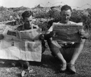 01467 Prints: Lance Corporal C. G. Fowler and Company Quartermaster Sergeant Patey, of Reading