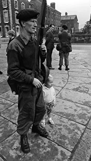 Lance corporal Ken Armin of the 2nd Battalion Light Infantry on duty in Belfast with his