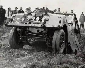 Driving Prints: Land Rover steeplechase competition at Solihull 23rd November 1957