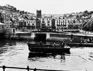 D Day Prints: Landing craft and armoured cars seen at Dartmouth during the preparations for Operation