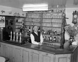 The landlord of The Granville Arms, Barford, near Warwick, Mr Clarence John Harding