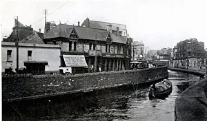 Mill Lane in Cardiff is almost impossible to recognise after the Glamorganshire Canal was