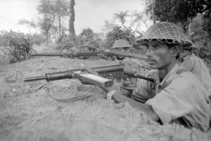 Guard Prints: A large area of East Pakistan territory is under the control of the Bangladesh Freedom