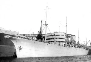 The largest cable ship in the world The Monarch built at the Neptune Yard, Walker in 1946