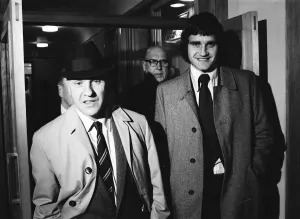 Larry Lloyd Liverpool centre half smiles as he leaves FA Headquarters at Lancaster Gate
