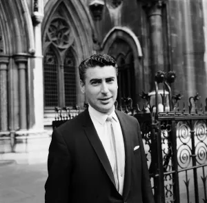 Larry Parnes manager of Billy Fury, pictured outside court, 29th July 1965
