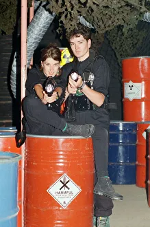 Laser Quest is the name of a Canadian / English indoor lasertag game using infrared
