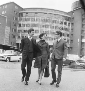 The Late Night Line-Up'team at the BBCs White City TV Centre