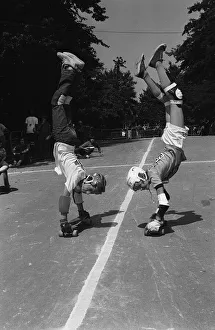 00090 Prints: Launch of British skateboard championship in London 1977 at Crystal Palace