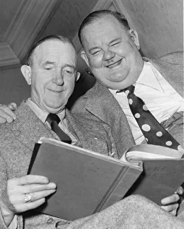Laurel & Hardy - Comedy duo Stan Laurel and Oliver Hardy - Typical expressions of Laurel