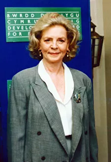 Images Dated 24th May 1991: Lauren Bacall, Hollywood Legend aged 66, paying her first visit to Wales, 24th May 1991