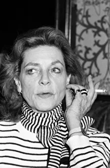 Lauren Bacall pictured at a press conference at Birmingham Hippodrome where she is