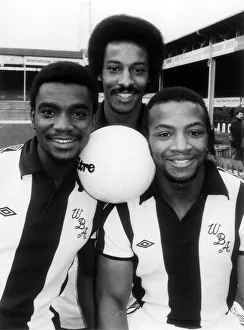 West Brom Prints: Laurie Cunninghan, Brendan Batson and Cyrille Regis Nov 1978 of West Bromich
