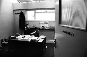 Lawrie McMenemy, Manager of Southampton Football Club, pictured in his office at The Dell