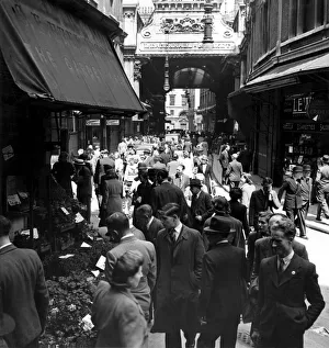 Leadenhall Market, in the heart of the city, famous for its live-stock shops