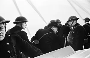 01499 Prints: Leader of the Labour Party and Lord Privy Seal Clement Attlee during a demonstration by
