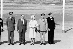 01286 Prints: Leaders in Normandy to commemorate the 40th anniversary of D Day