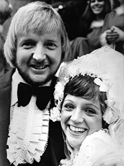 Leah Bell, singer and entertainer, at her wedding to Brian Shaw in Benwell, Newcastle