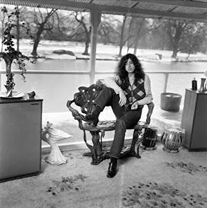 Led Zeppelin guitarist Jimmy page pictured at his new £35