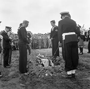 Lee-Enfield Rifle No. 4, buried with full military honours at Bisley, Surrey, England