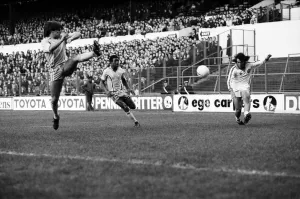 Leeds United 1 v. Coventry 1. F. A Cup. January 1981 MF01-02-055