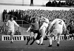Leeds United 1 v. Sunderland 0. Division One Football. February 1981 MF01-33-001