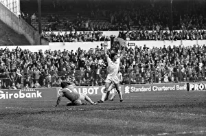 Leeds United 3 v. Coventry 0. Division 1 Football. April 1981 MF02-11-021