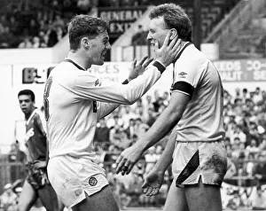 Leeds United 3 v. Ipswich 2. John Sheridan congratulates his captain Brendan Ormsby after