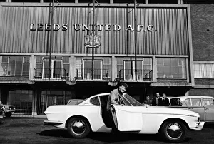 Leeds United captain Billy Bremner getting into his car outside Elland Road
