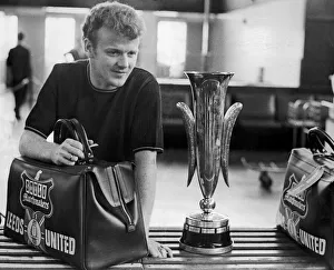 Leeds United captain Billy Bremner seen here waiting at customs for clearence