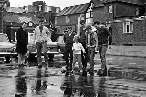 Leeds United footballer Norman Hunter at Hendon during an England training session