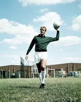 Leeds United goalkeeper Gary Sprake in pre season training session July 1969