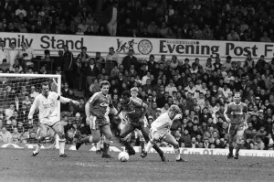 Leeds United v Liverpool. Final score 5-4 to Liverpool, League Division One, Elland Road