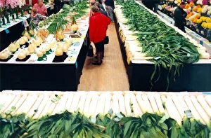 One of the many leek and flower shows that take place in the North East in September 1998