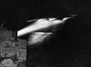 Tank Prints: In the left foreground is an American Grant tank fitted with special British CDL turret