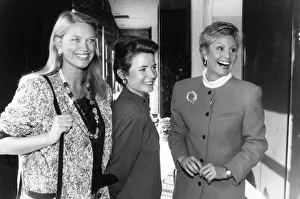 Hairstyle Prints: Left to Right : Anneka Rice, Fiona Armstrong and Angela Rippon, three female newsreaders