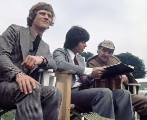 Grey Suit Prints: Left to Right Anthony Andrews, Cliff Richard and Hugh Griffiths seen here reading