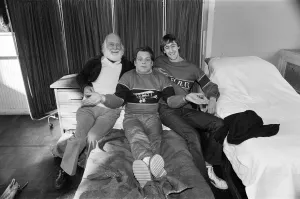 Cast Prints: Left to right, Buster Meredith, David Jason and Nicholas Lyndhurst who all appear in
