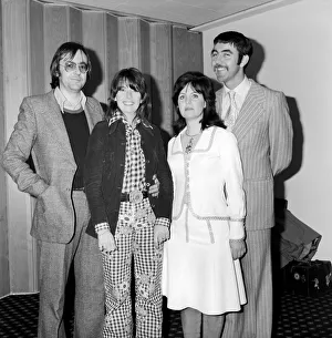 Left to right Terence Brady (Playwrite and actor) seen here with Charlotte Bingham
