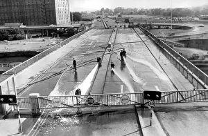 Drought Prints: The legendary summer of 1976 was so hot that the swing bridge at the Cumberland Basin