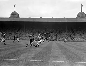 Twin Towers Prints: Leicester City Football Club Daily Herald FA Cup Final 1949 Leicester City v
