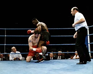 Lennox Lewis Boxing Heavyweight Boxer stops Glenn McCrory in the second round