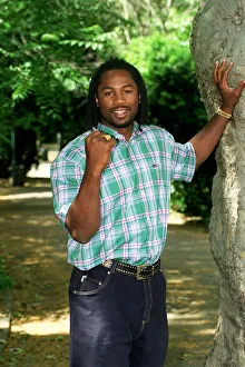 00129 Prints: Lennox Lewis Boxing June 98 WBC Heavyweight champion who has been awarded an MBE in