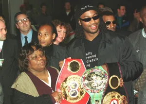 Lennox Lewis November 1999 World boxing championarrives back in Britain Monday 22