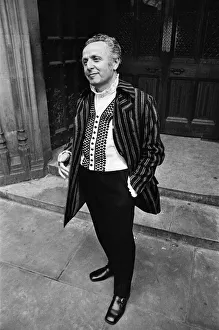 01034 Prints: Leo Abse pictured wearing his budget day suit made of Welsh tweed. 15th April 1969