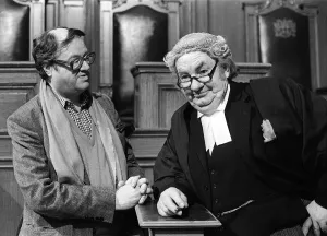 Landscape Prints: Leo Mckern (R) March 1979 With John Mortimer QC writer of the TV series Rumpol of