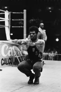 01005 Prints: Leon Spinks training ahead of his second fight with Muhammad Ali